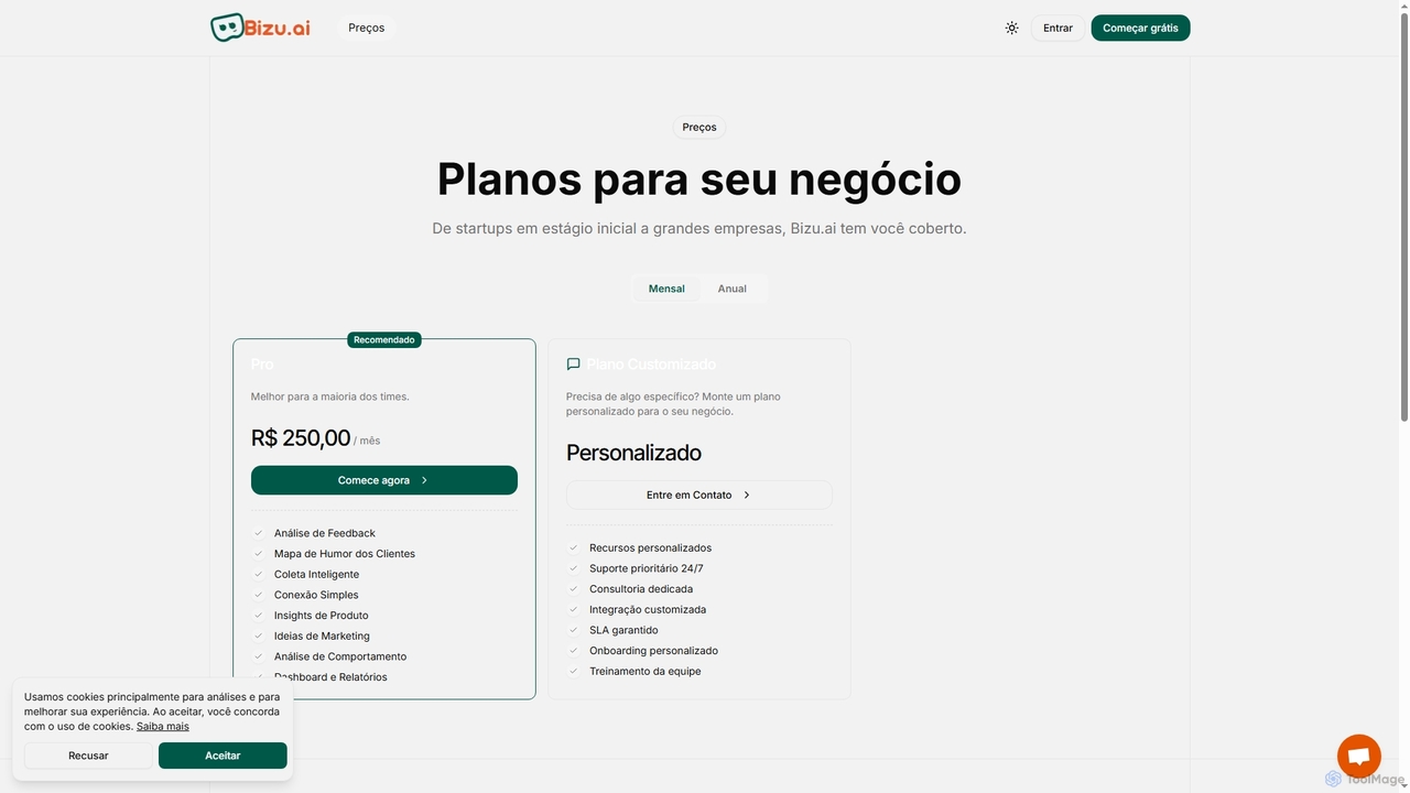 Pricing | Bizu.ai for Bizu