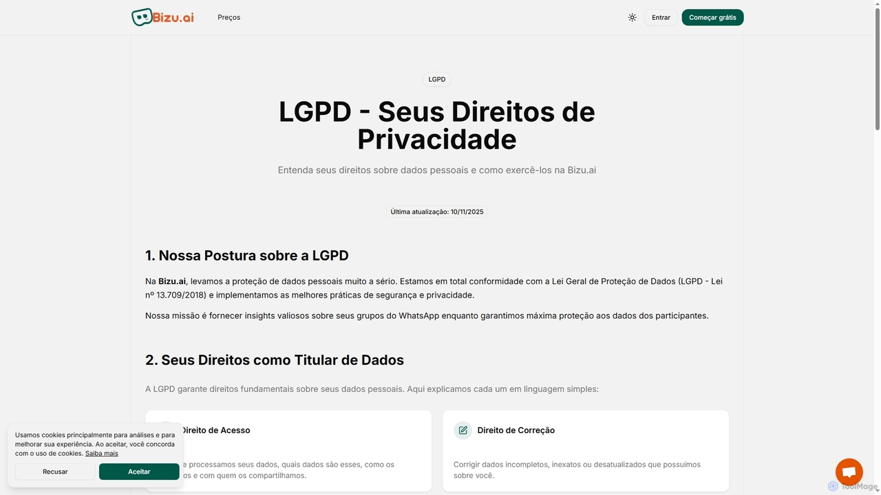 LGPD - Lei Geral de Proteção de Dados | Bizu.ai for Bizu