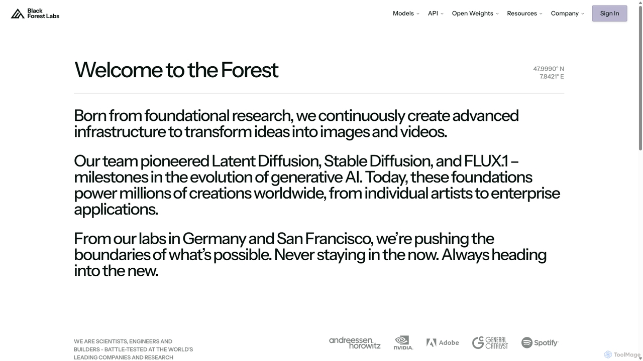 About | Black Forest Labs for Blackforestlabs