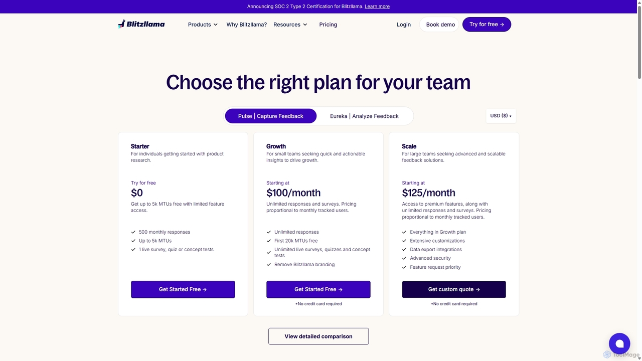Pricing | Blitzllama for Blitzllama