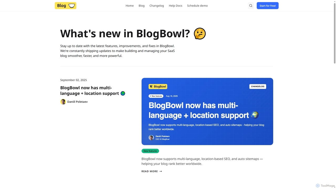 What's new in BlogBowl? 🤔 for BlogBowl