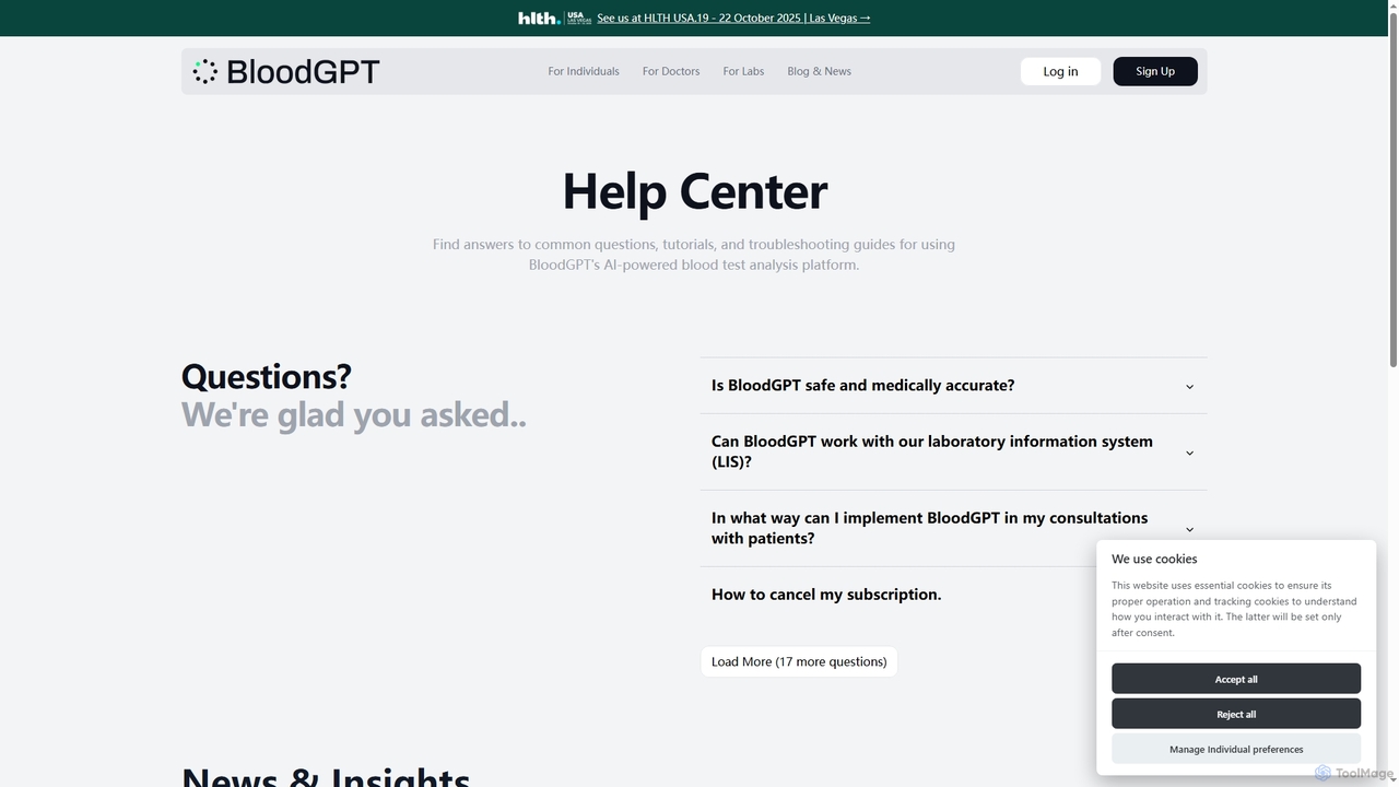 BloodGPT Help Center - Get Support for Blood Analysis Platform | BloodGPT for Bloodgpt