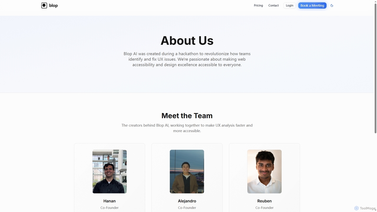 About Blop AI | Meet the team building better UX for Blopai