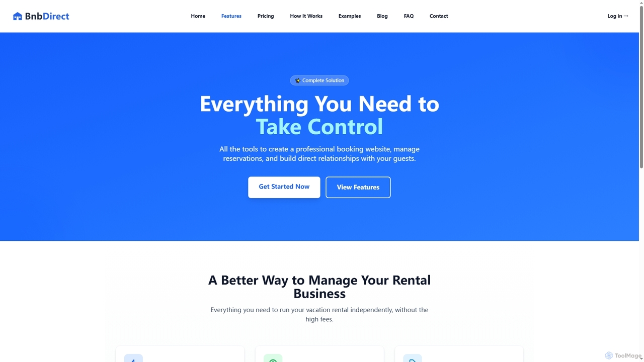 BnbDirect - Features for BnbDirect
