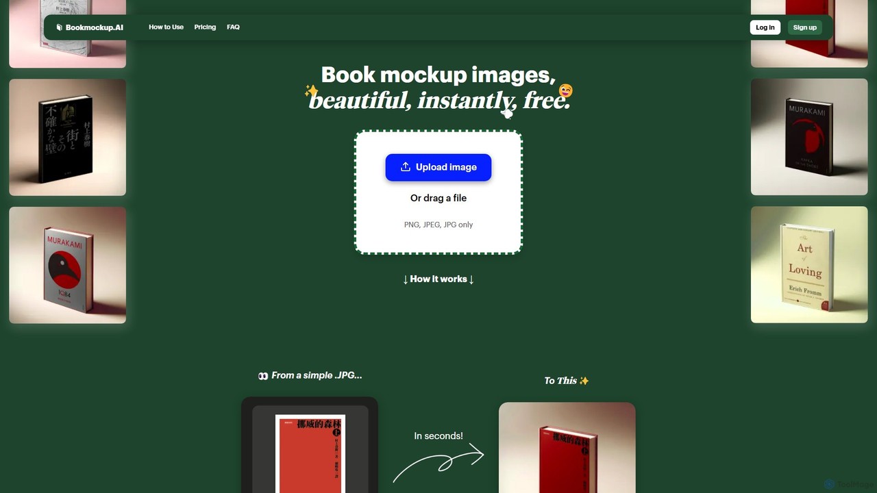 Book mockup AI
