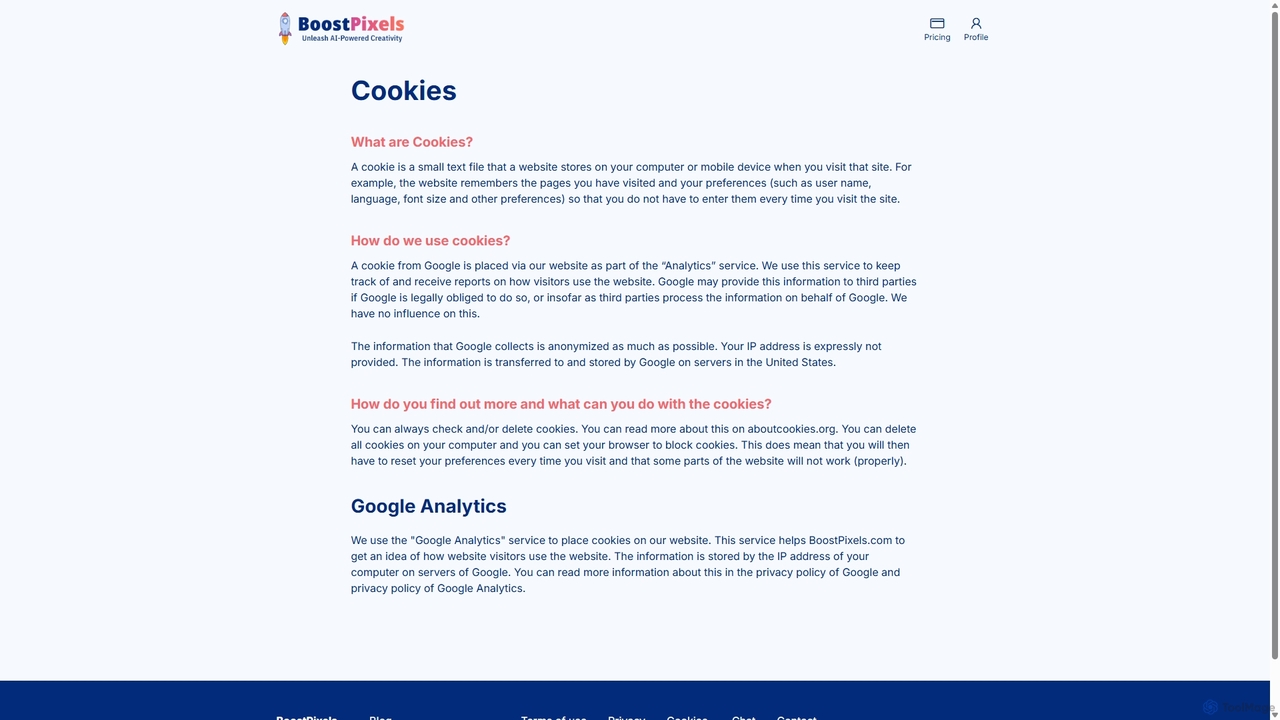 Cookies | BoostPixels for BoostPixels