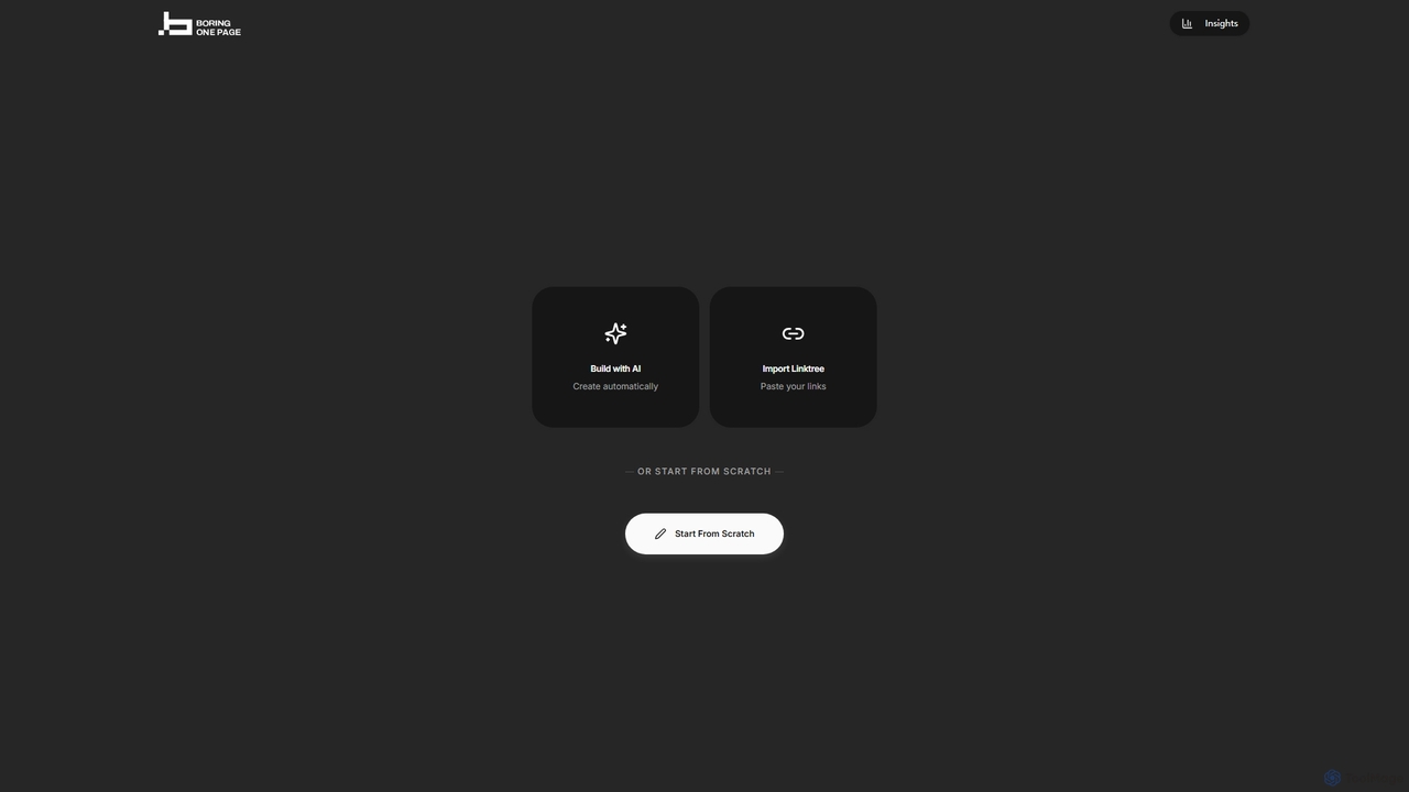 Create Your Page - BoringOne.page for BoringOne
