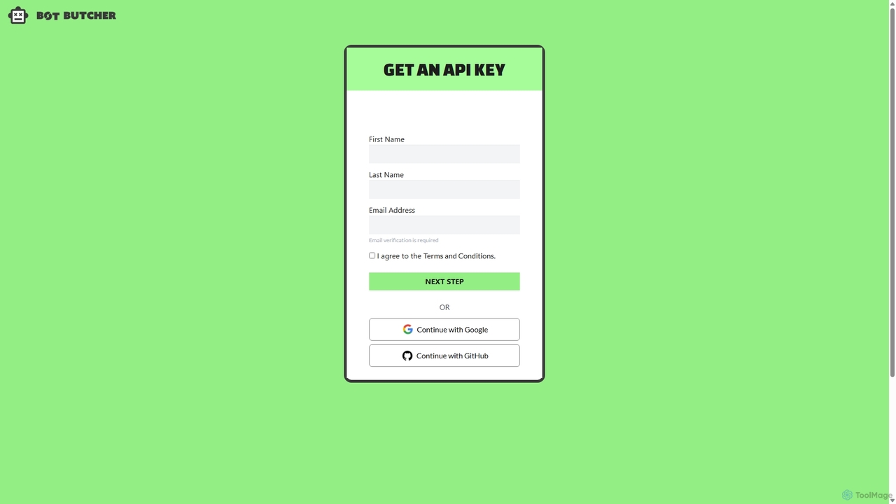 Get Started for Bot Butcher