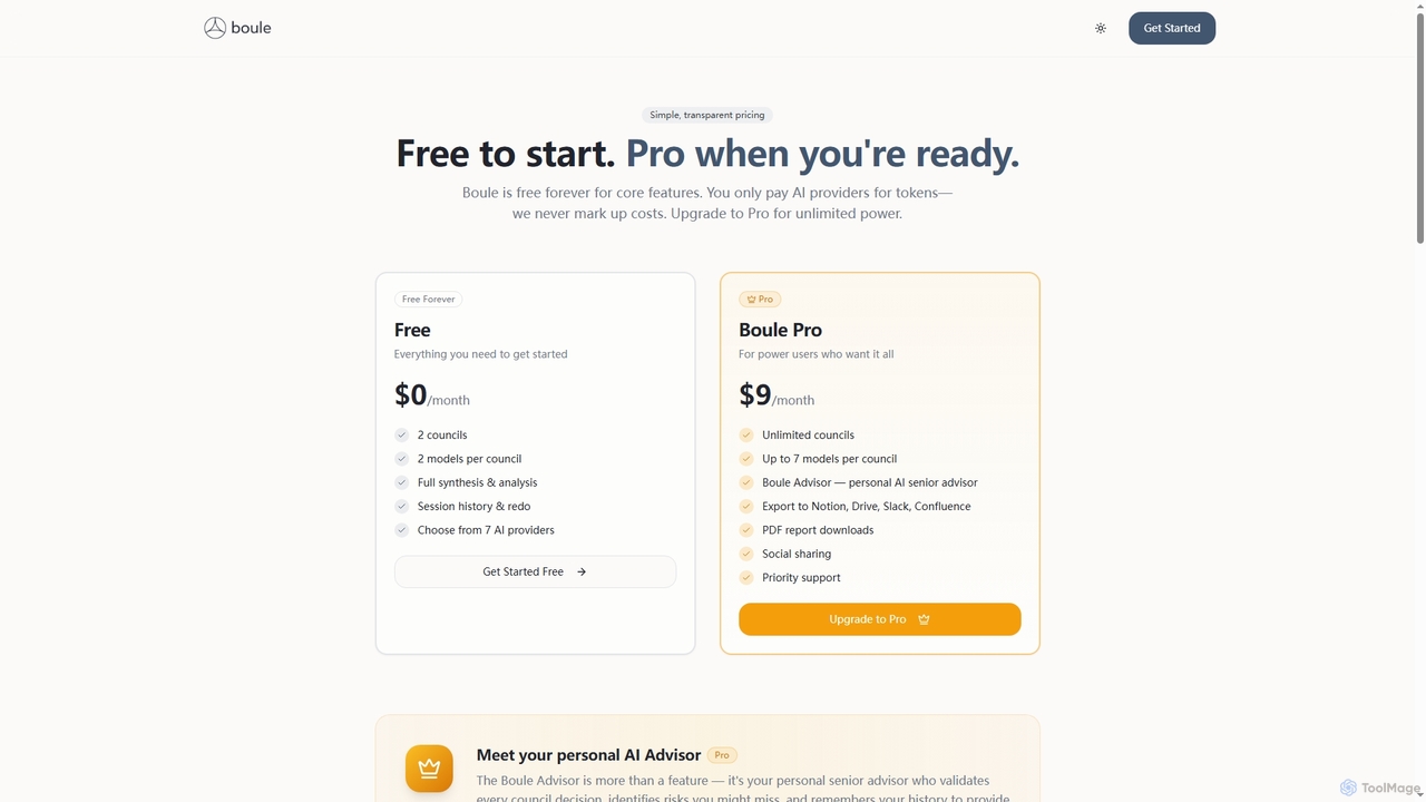 Pricing | Boule.ai for Boule