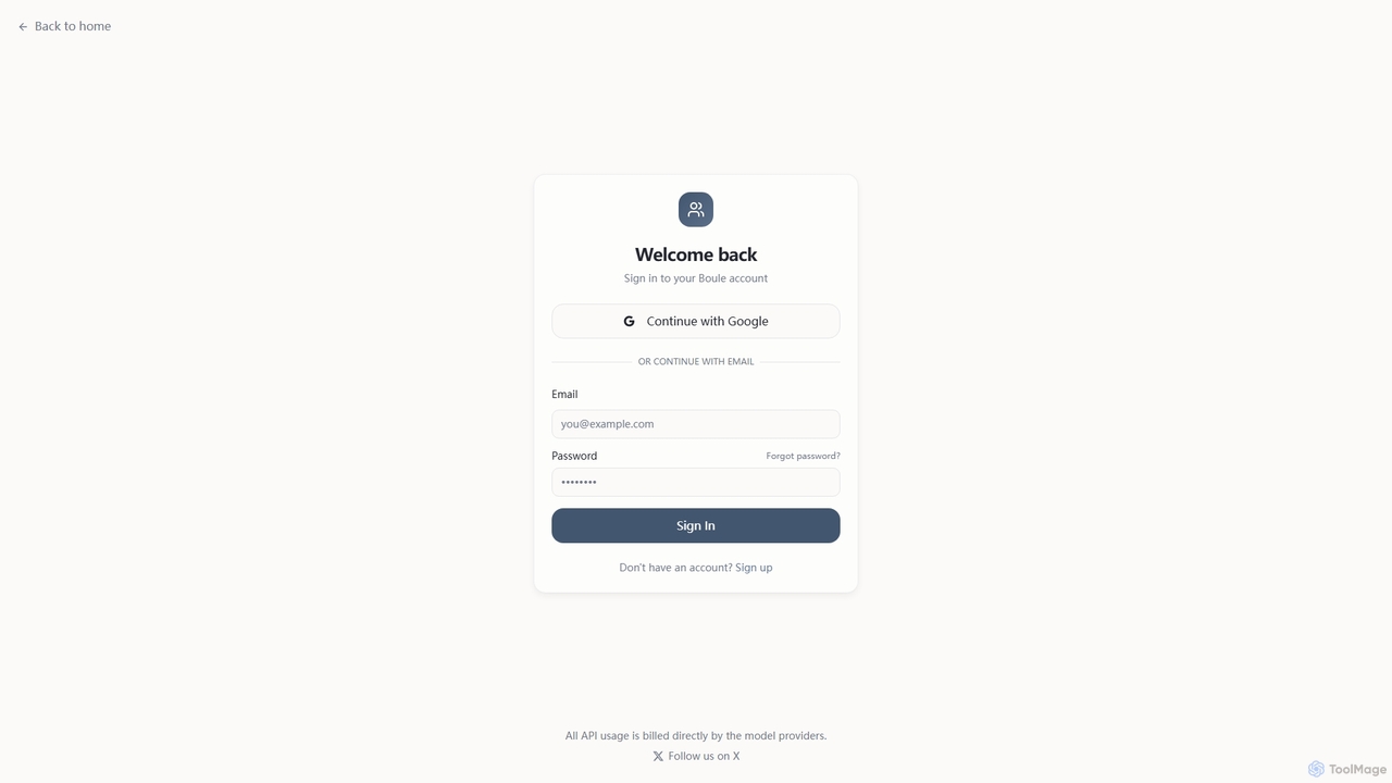 Sign In or Create Account | Boule.ai for Boule