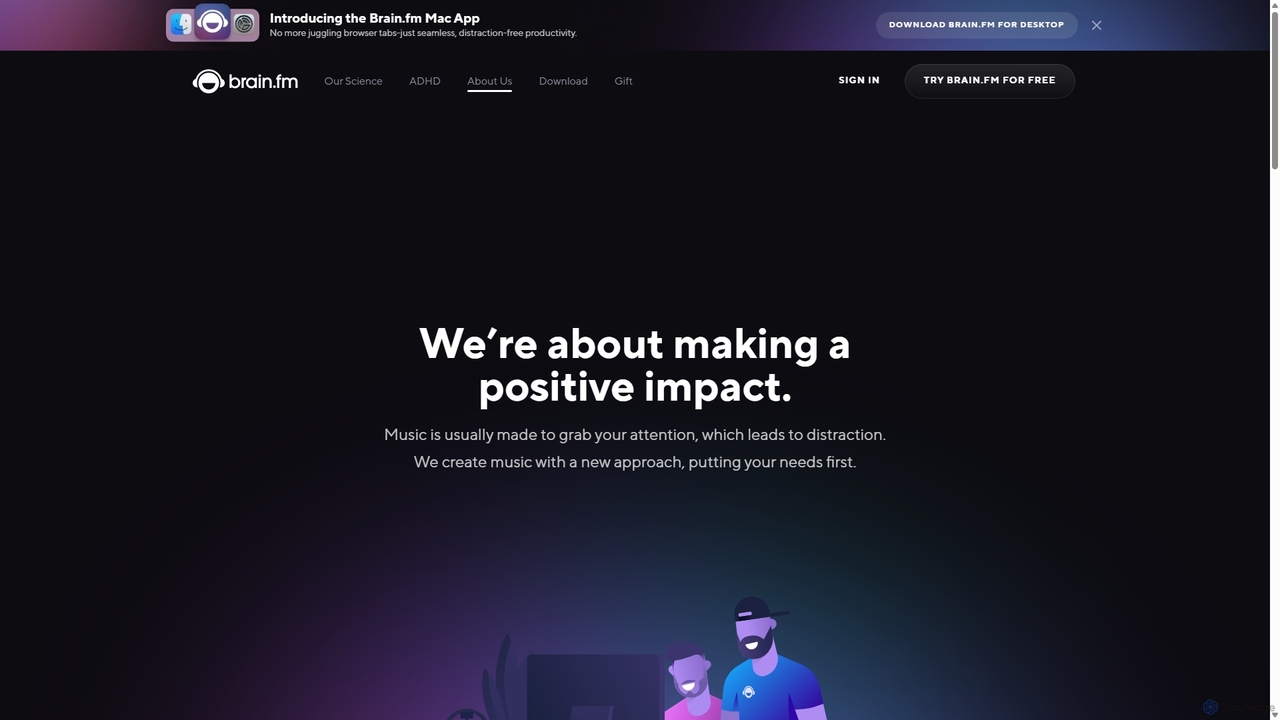 About us for Brain.fm