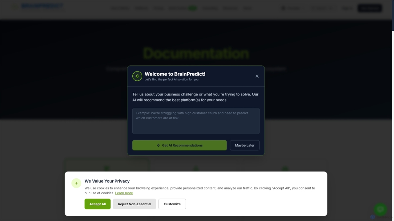 BrainPredict Documentation - AI-Powered Platform for BrainPredict