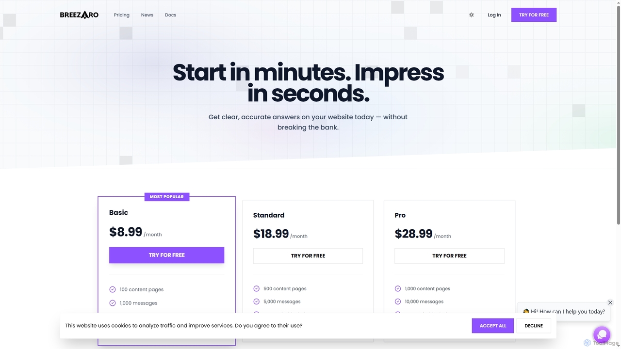 Breezaro | Pricing for Breezaro