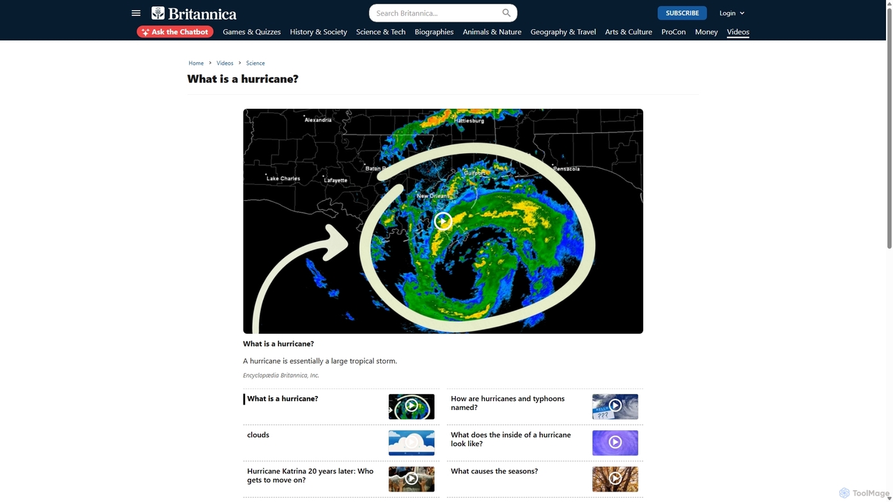What Is A Hurricane? | Britannica for Britannica