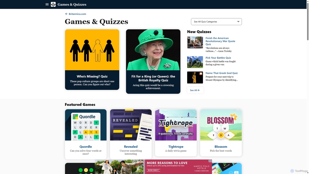 Trivia Quizzes | Britannica for Britannica