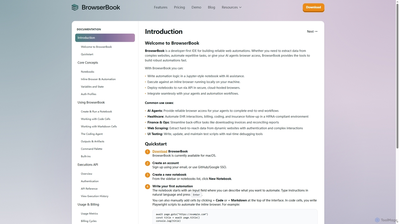 BrowserBook for BrowserBook