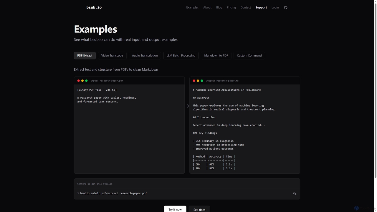 bsub.io - zero-setup batch execution for command-line tools for Bsub