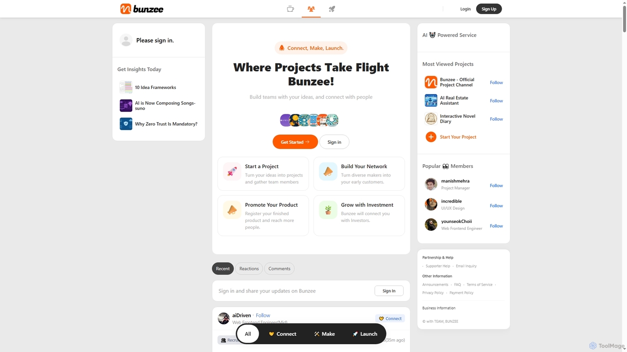 Collaborate & Share Ideas in Lounge | Bunzee.ai for Bunzee
