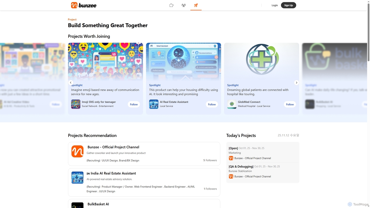 Launch and Share Your Project Ideas | Bunzee Projects for Bunzee