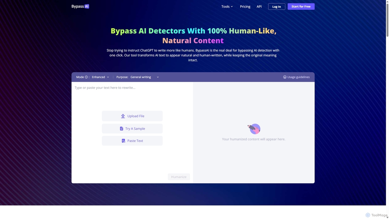 Bypass AI Detectors With 100% Human-Like Content | BypassAI for BypassAI
