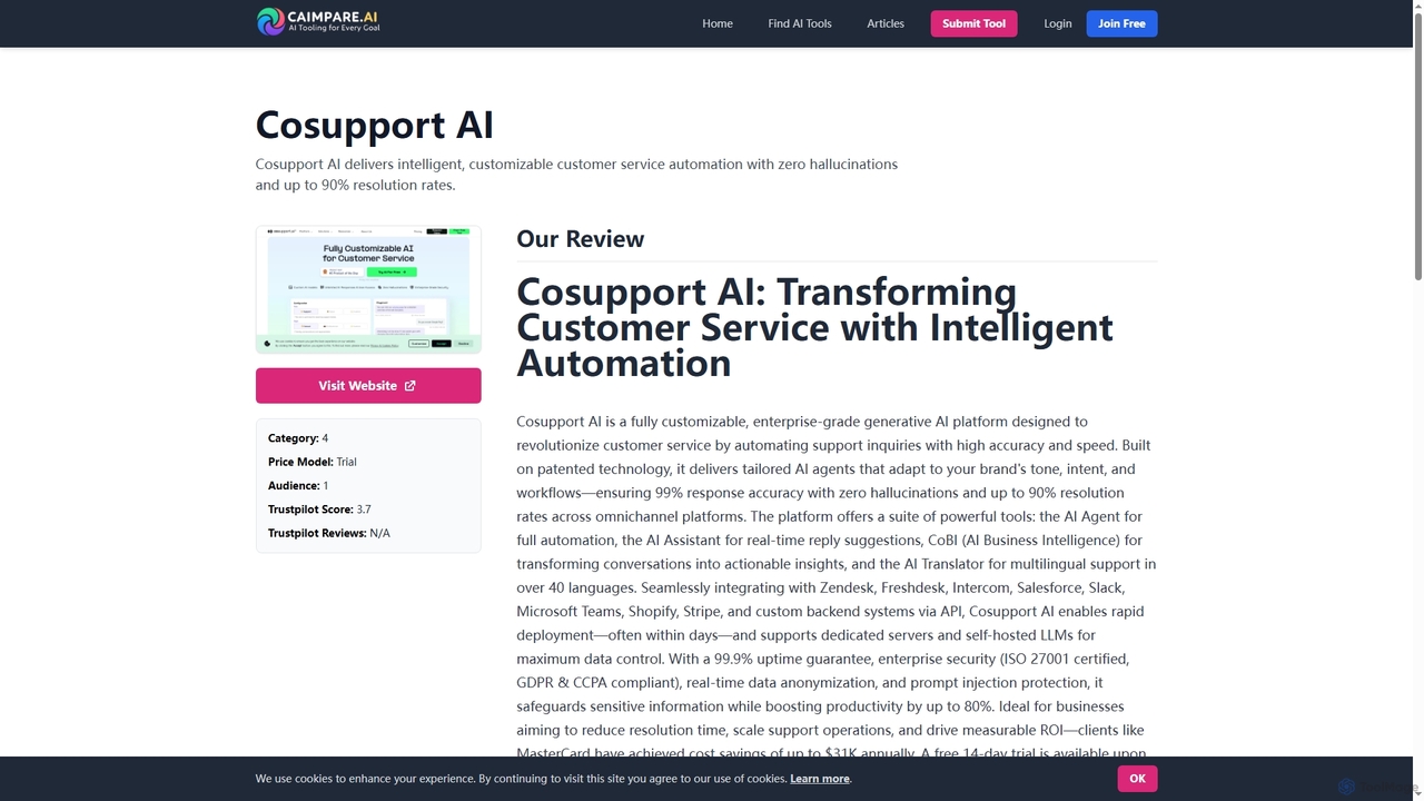 cAImpare - helps you choose the best AI tools for cAImpare
