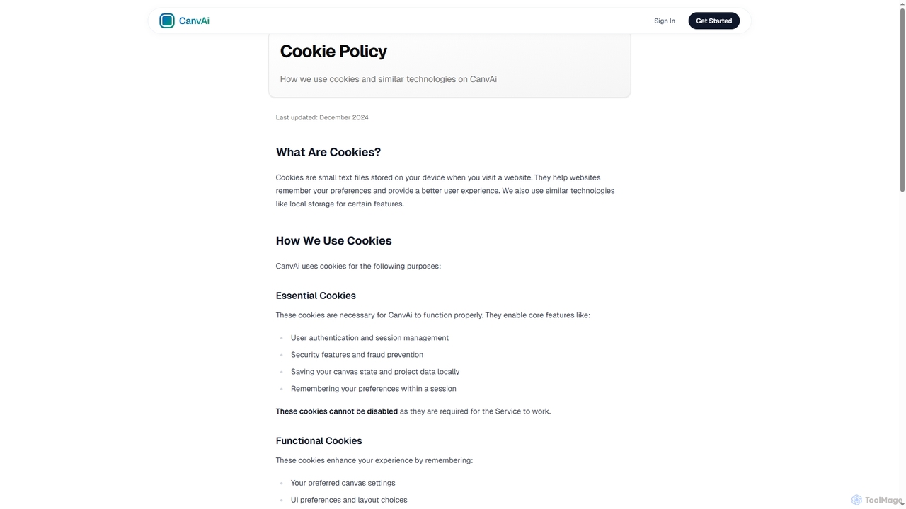 Cookie Policy | CanvAi for CanvAi