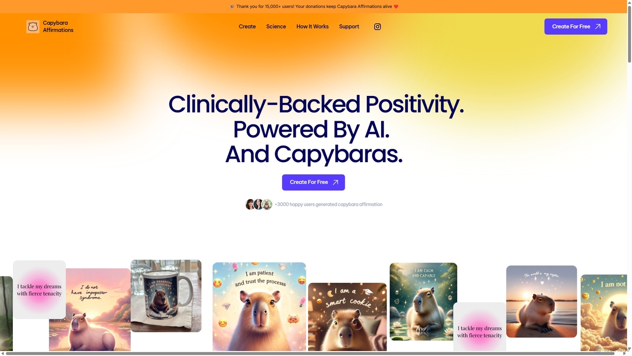 Capybara Affirmations AI