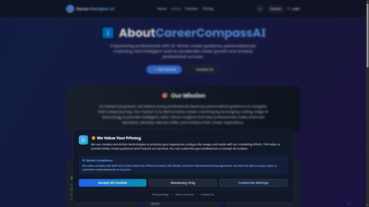 Career Compass AI: About Us - AI-Powered Career Guidance Platform & Our Mission for Career Compass AI