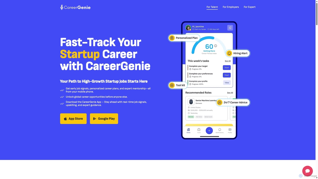 Prepare and Connect Talent with Startups | CareerGenie for CareerGenie