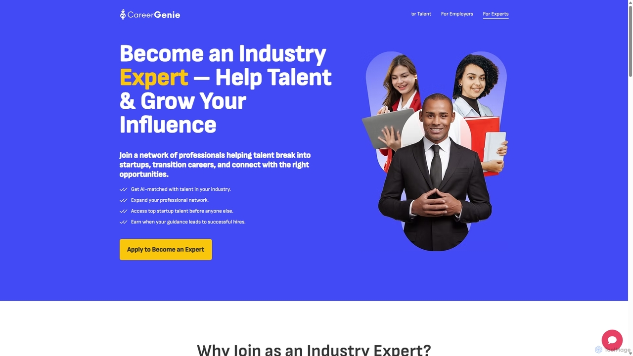 Startup Talent | CareerGenie Experts for CareerGenie