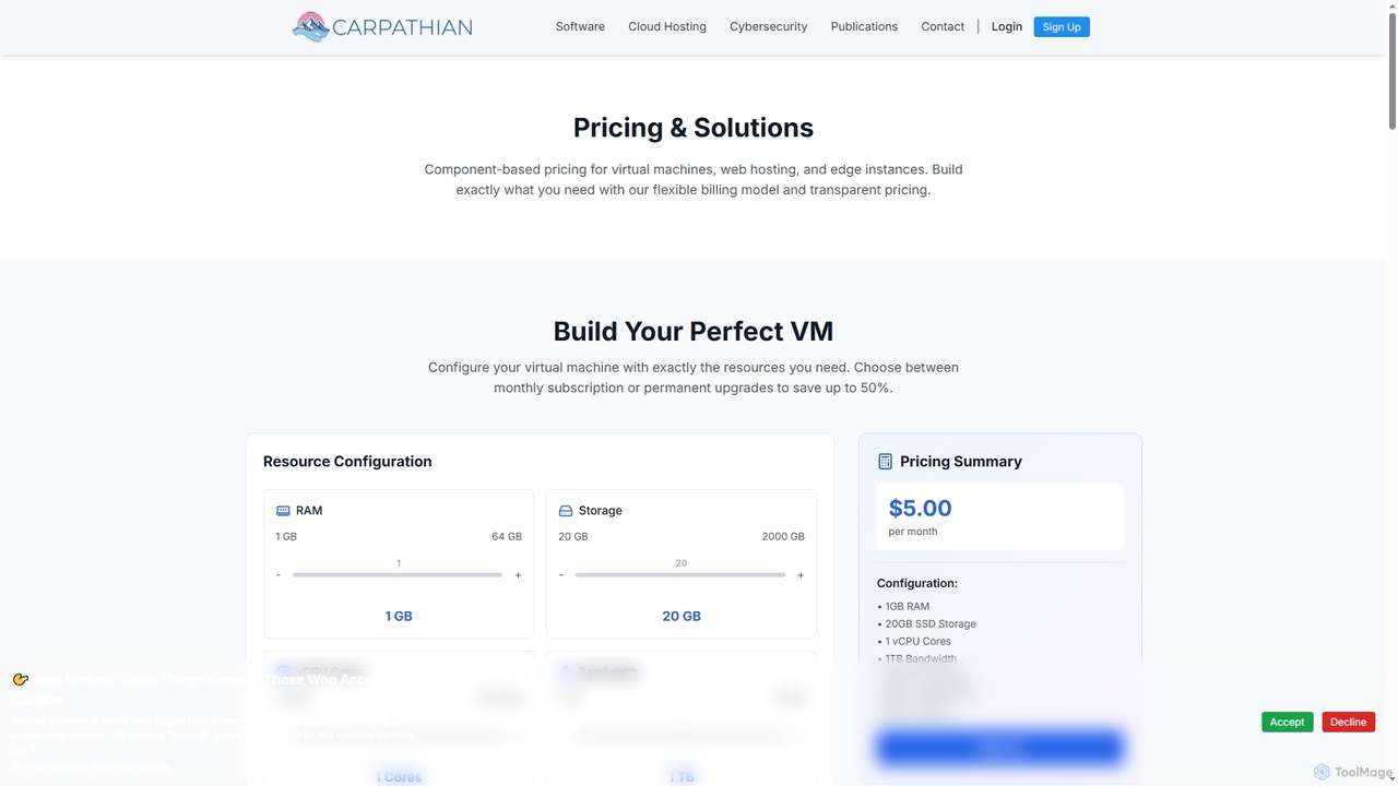 Pricing | Carpathian for Carpathian