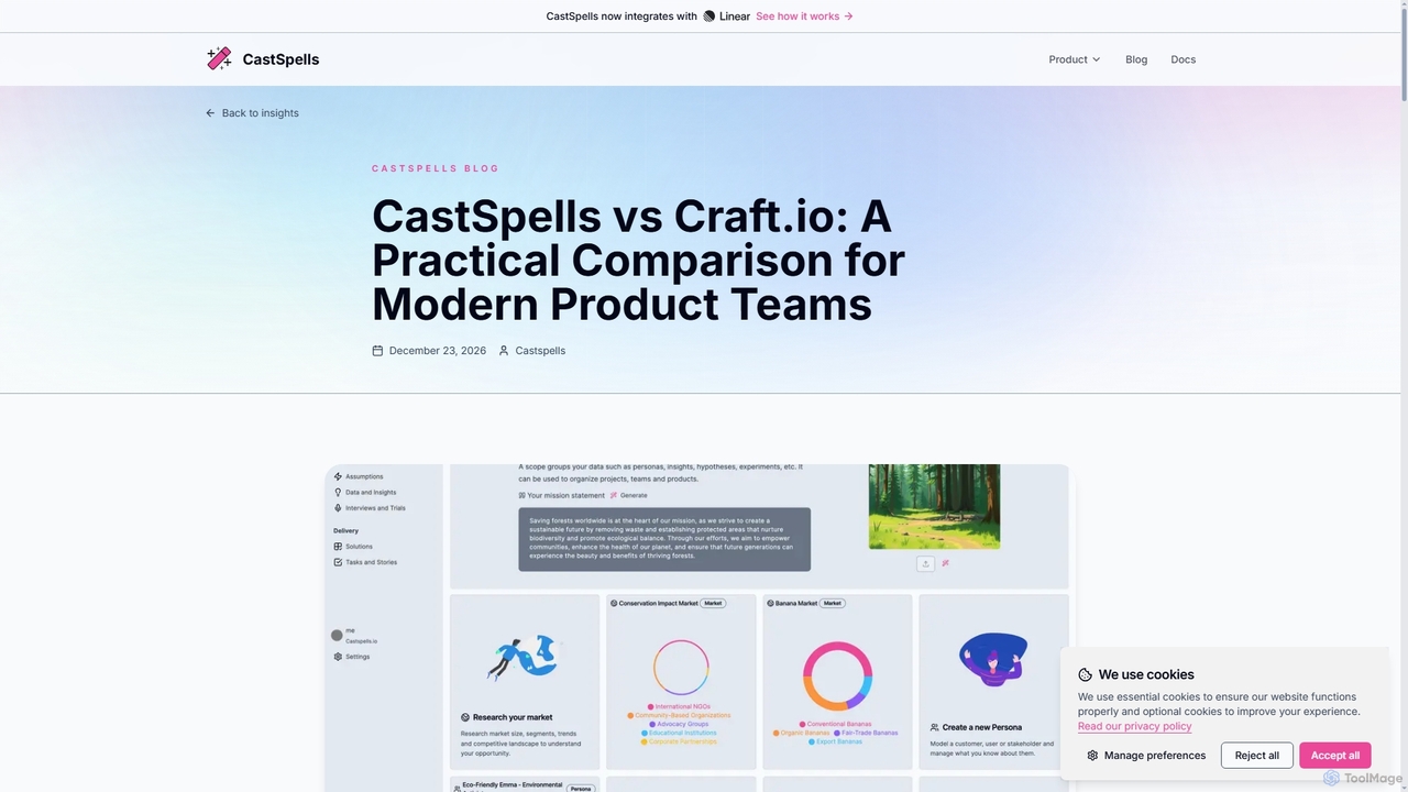 CastSpells vs Craft.io: A Practical Comparison for Modern Product Teams - CastSpells for CastSpells