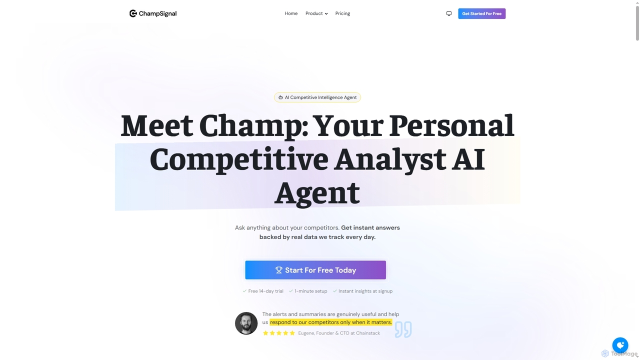 Champ AI Agent | ChampSignal for ChampSignal