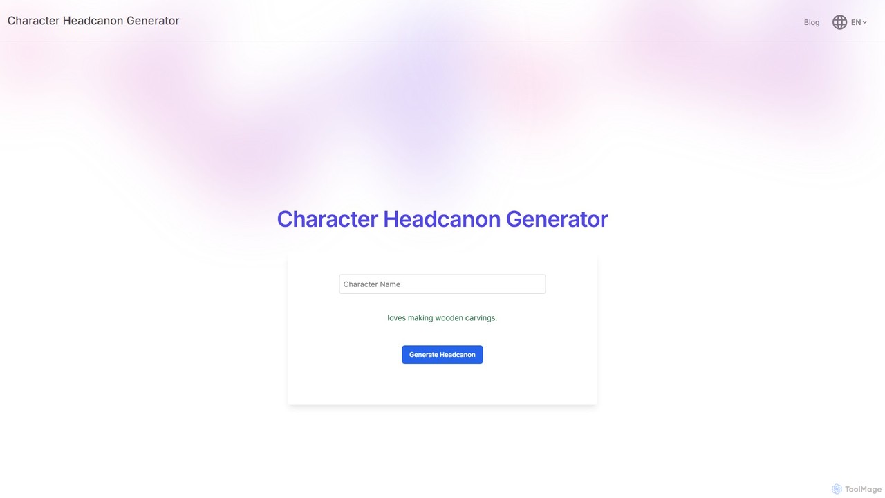Character Headcanon Generator