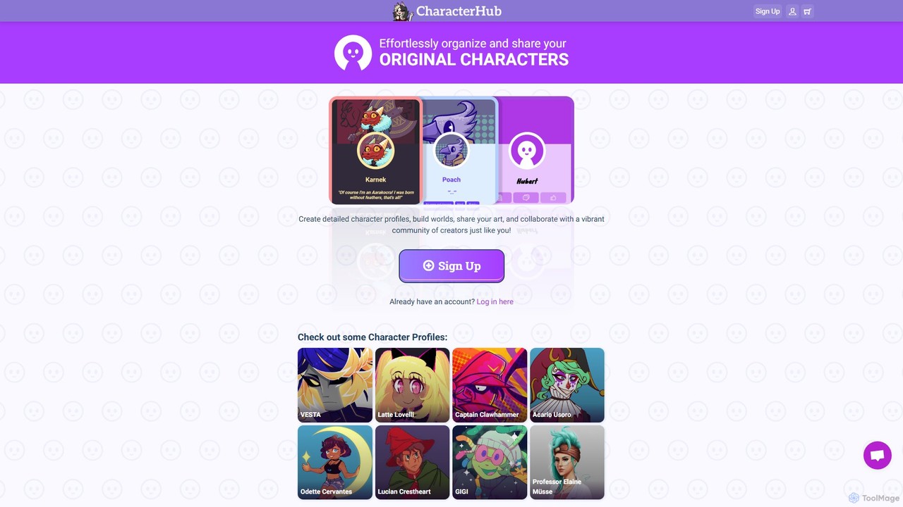 CharacterHub