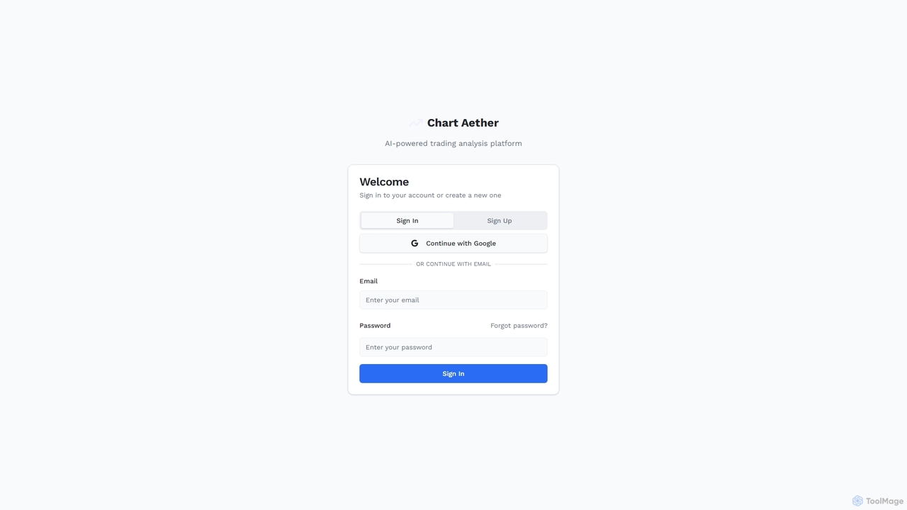 Chart Aether - AI-Powered Trading Chart Analysis for Chart Aether