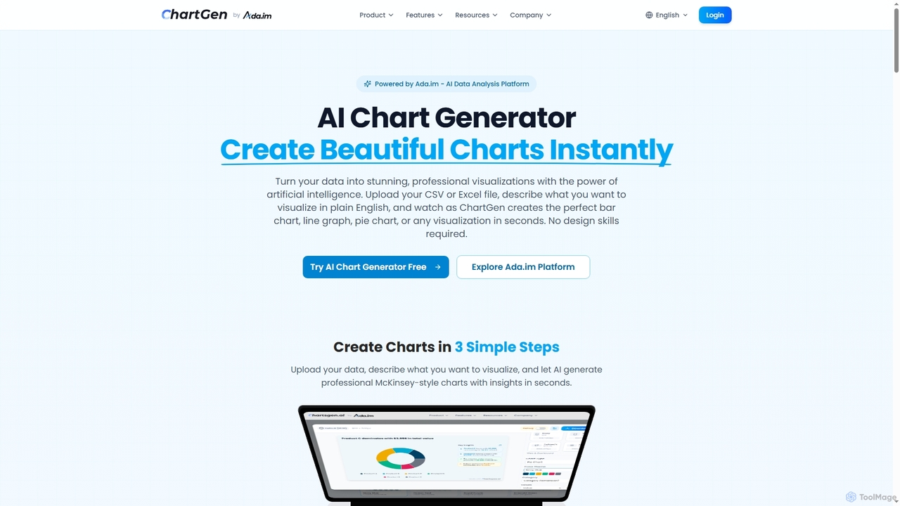 AI Chart Generator | Create Professional Charts Instantly - Free Online Tool | ChartGen for ChartGen