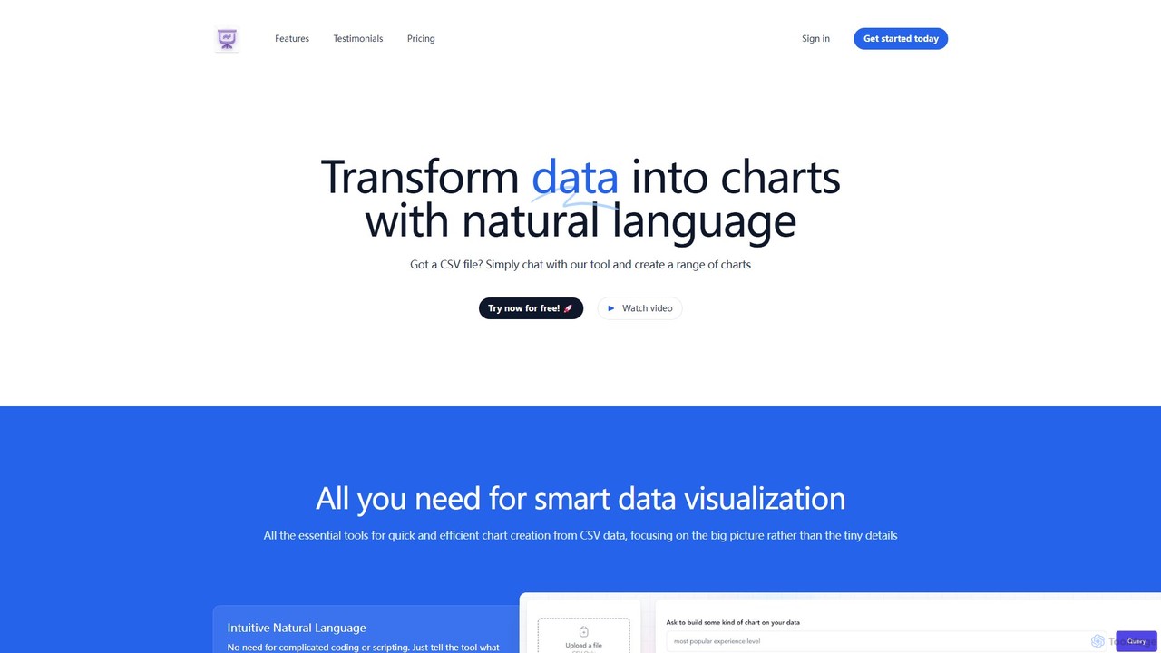 preview for chat2csv