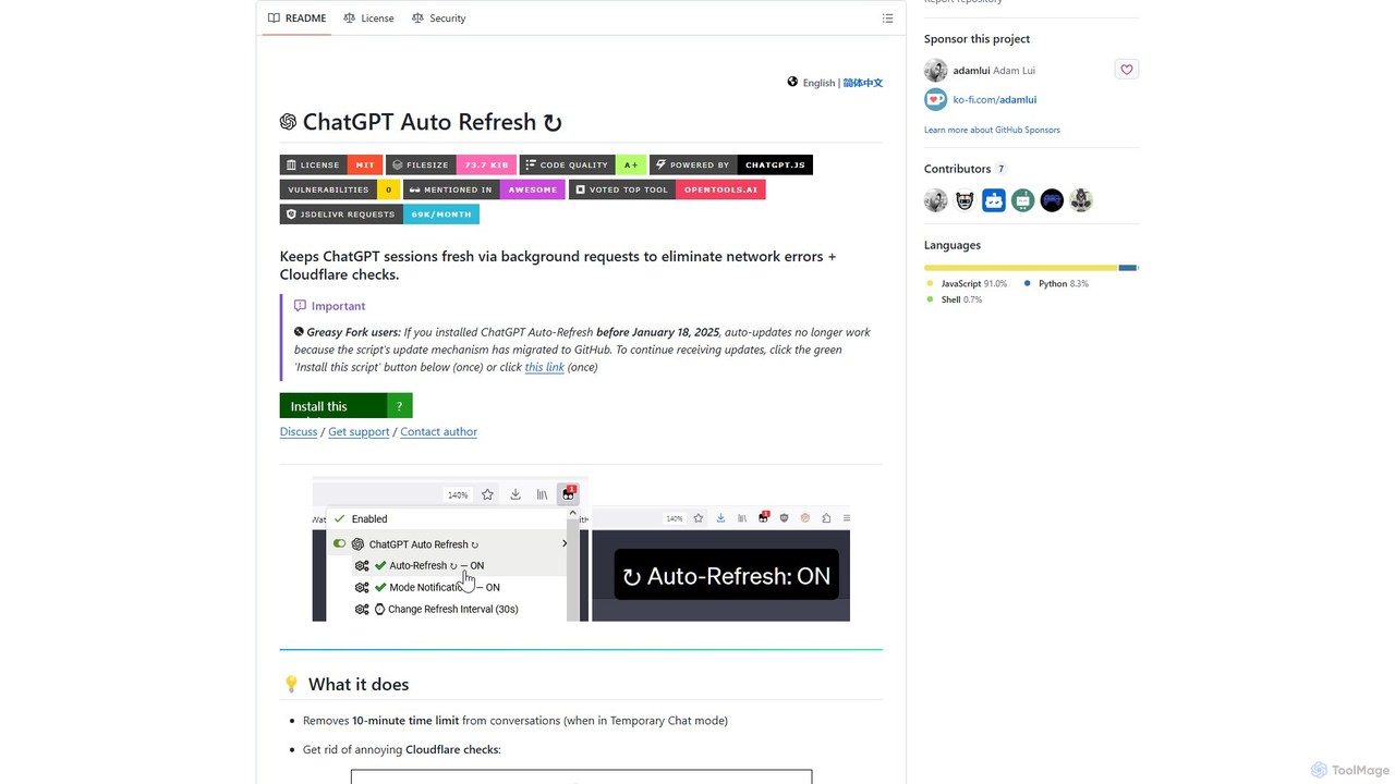 ChatGPT Auto Refresh
