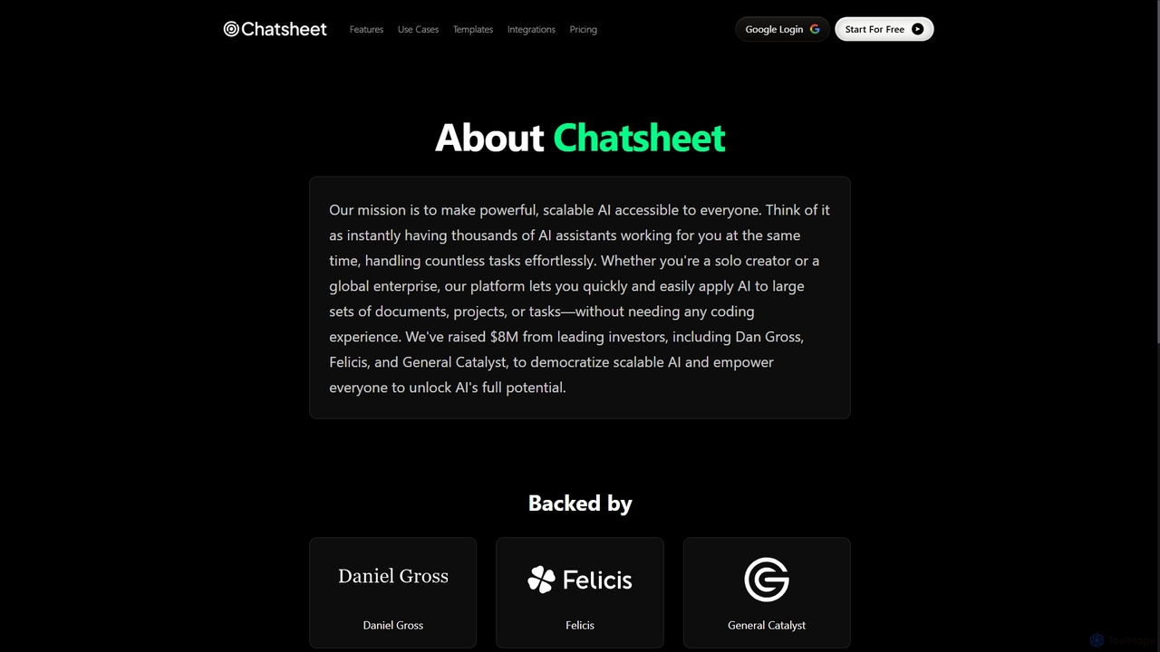 About Chatsheet | AI-Powered Business Intelligence for Chatsheet