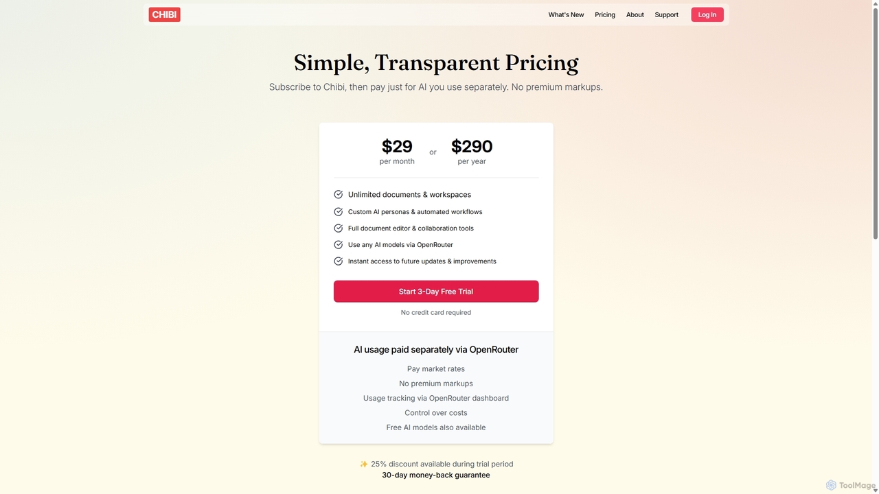 Pricing for Chibi AI