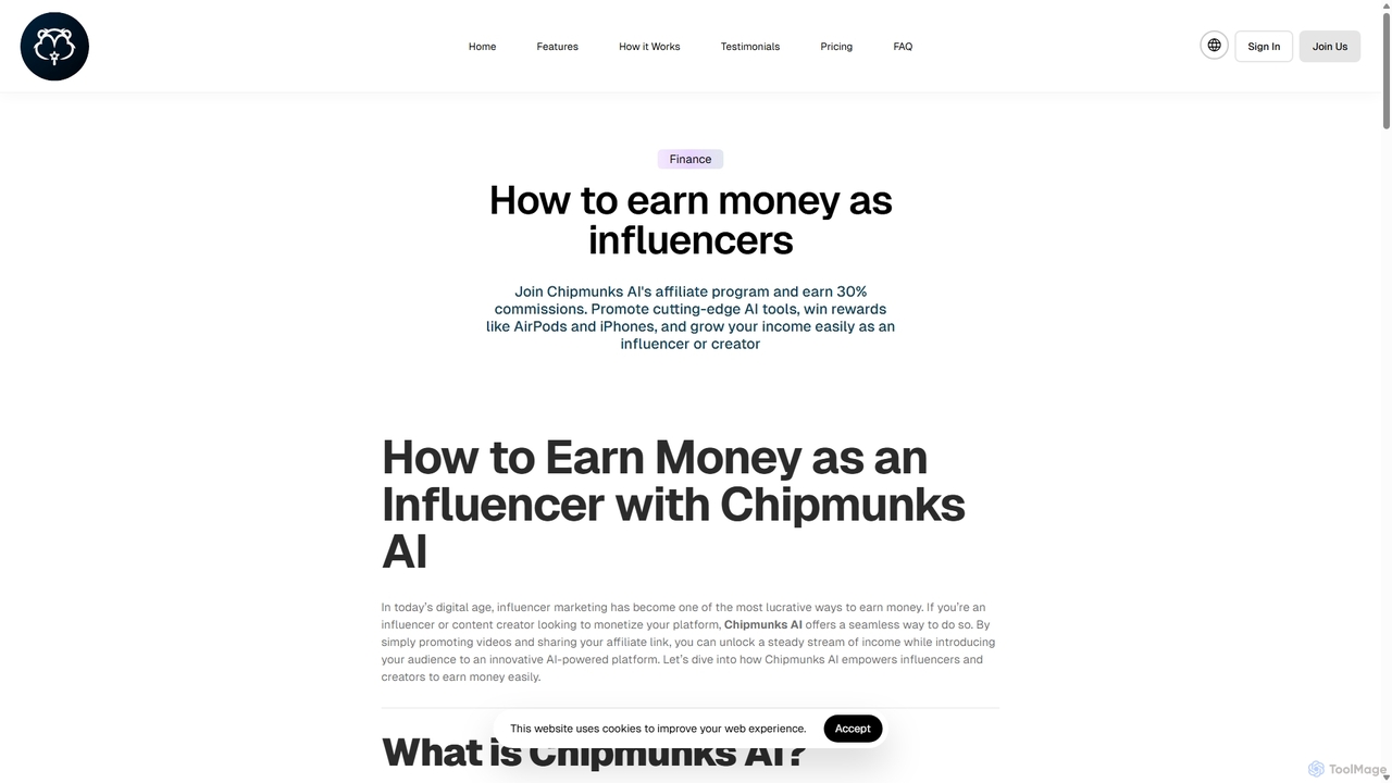 How to earn money as influencers | Chipmunks AI for Chipmunks AI