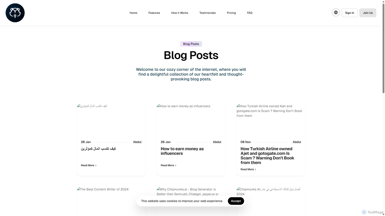 Blog Posts | Chipmunks AI for Chipmunks AI