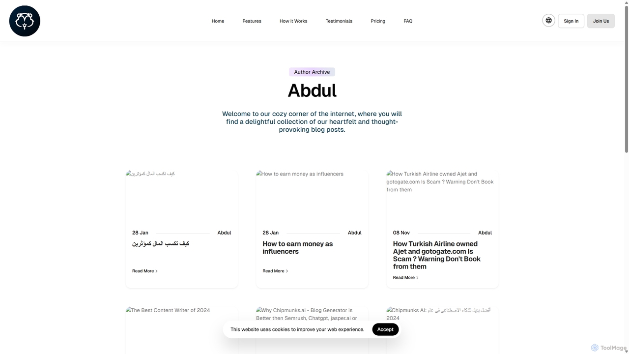 Abdul | Chipmunks AI for Chipmunks AI