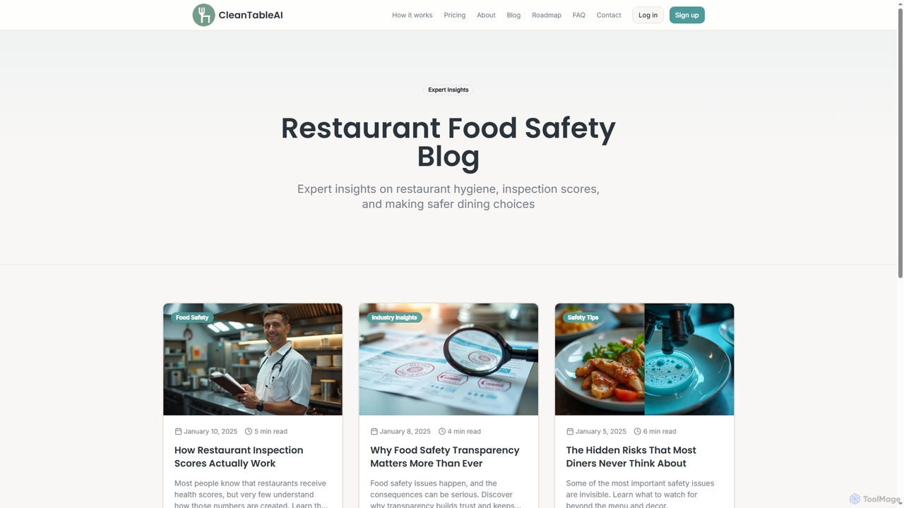 Restaurant Food Safety Blog | CleanTableAI - Expert Hygiene Insights for CleanTableAI