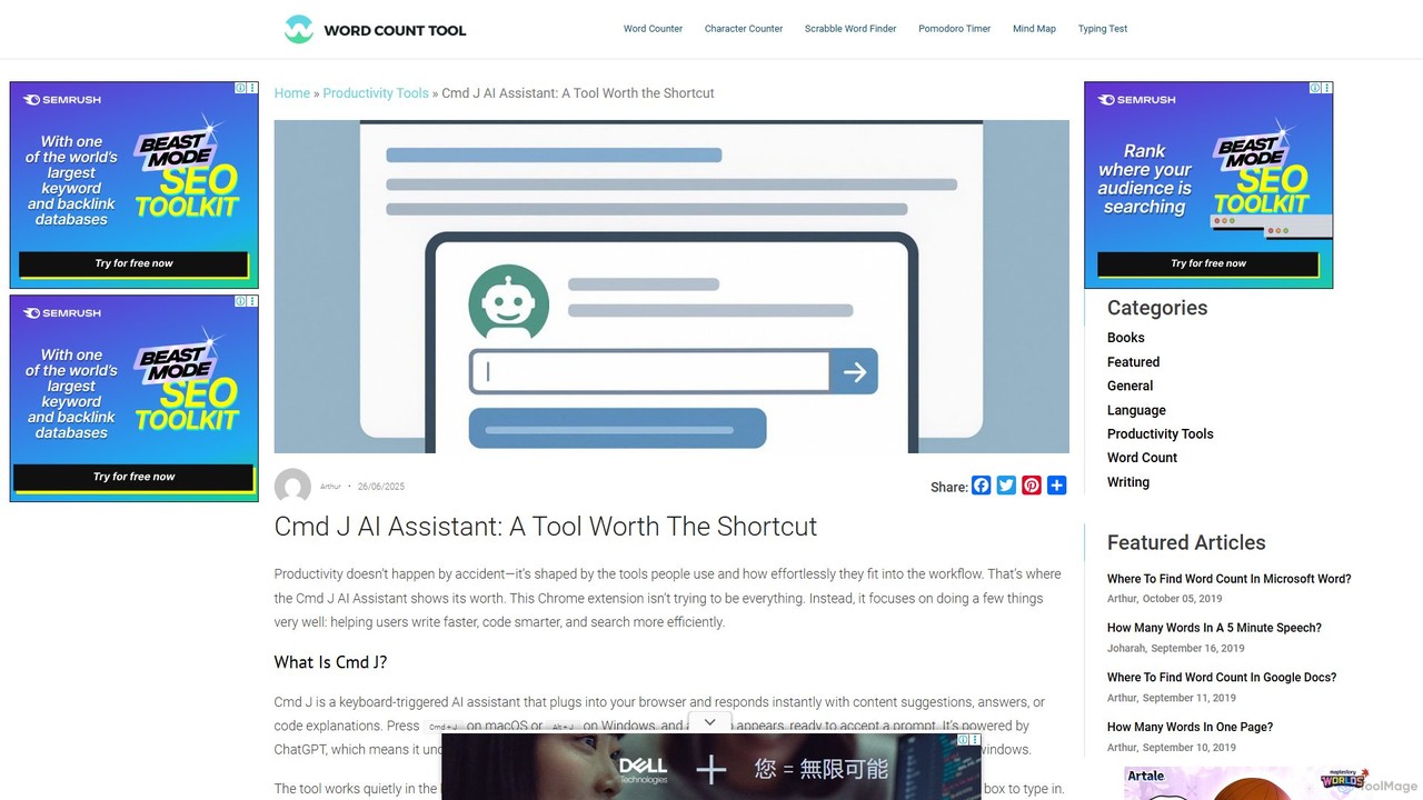 Cmd J AI Assistant