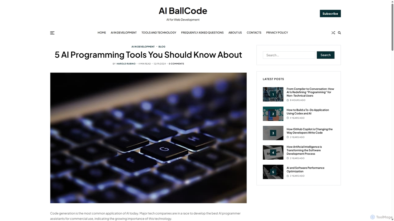 5 AI Programming Tools You Should Know About - AI BallCode for Codeball