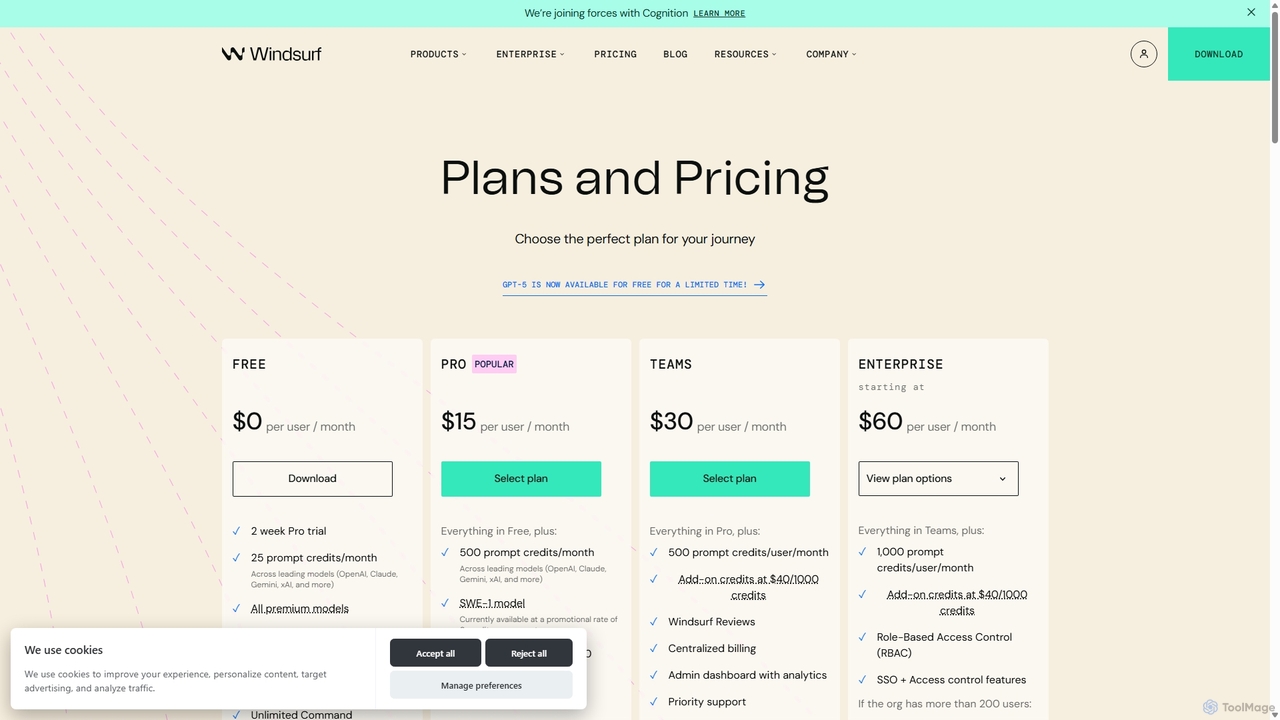 Pricing | Windsurf for Codeium