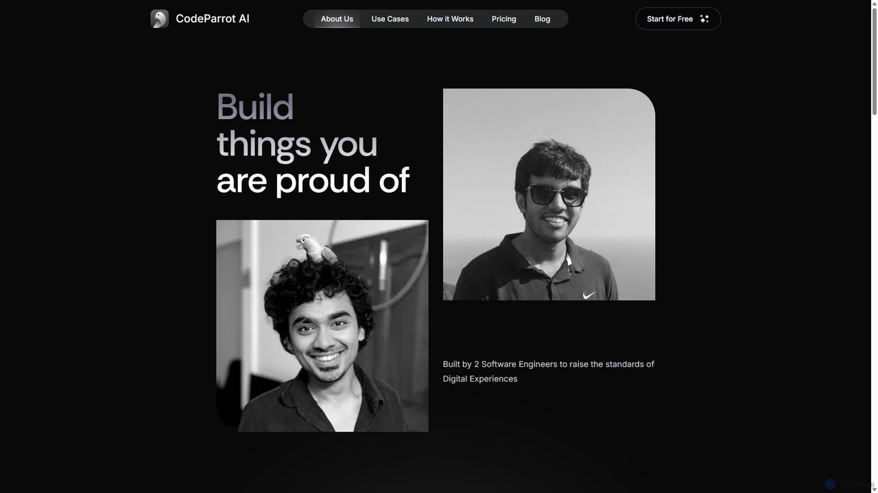 About | CodeParrot | Design to Code Copilot for CodeParrot