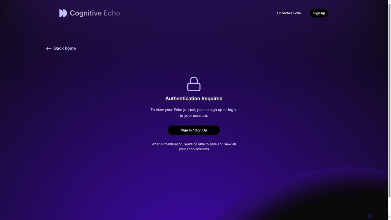 Cognitive Echo - Your Echo Journal for Cognitive Echo